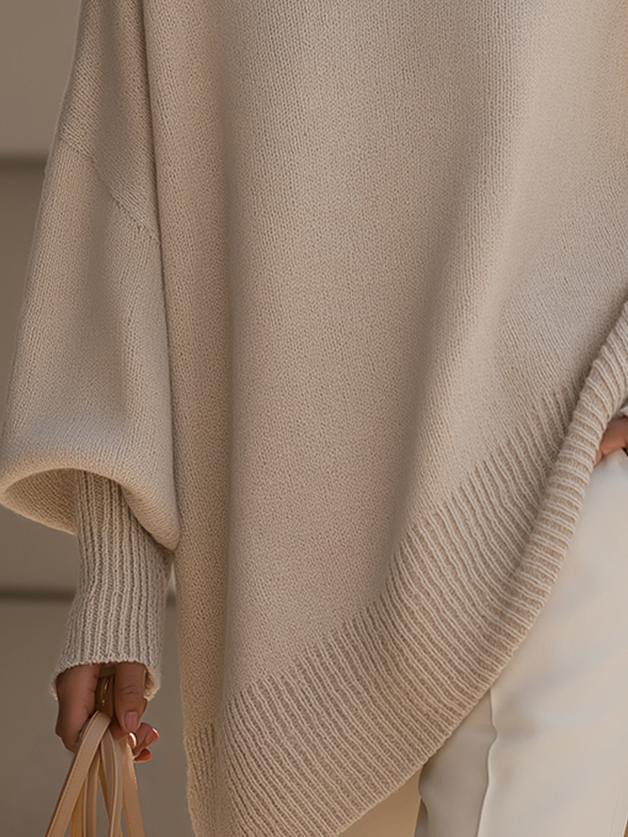 Sade- Oversized Poncho Sweater