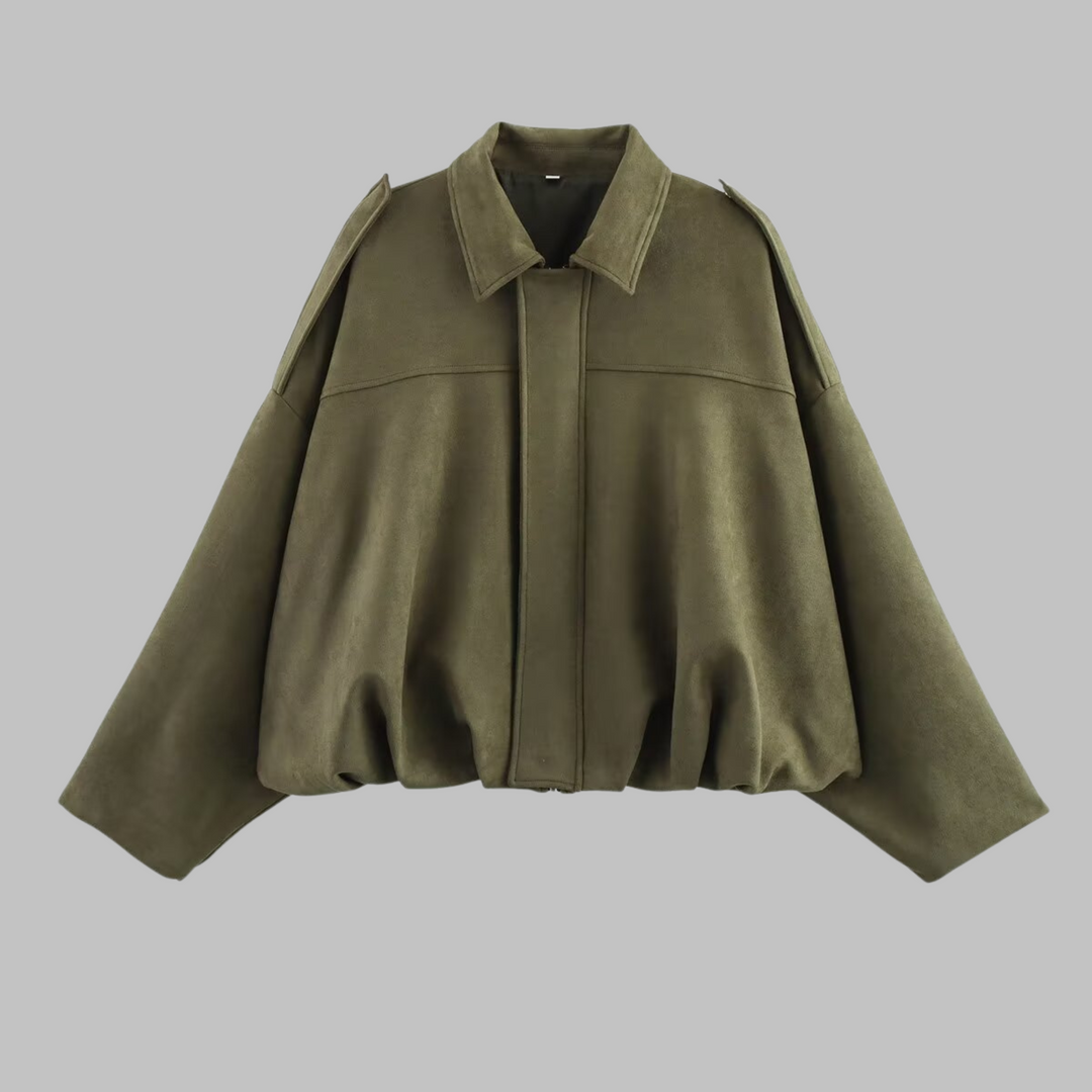 Claudette™ - Comfy Loose Fit Military Jacket