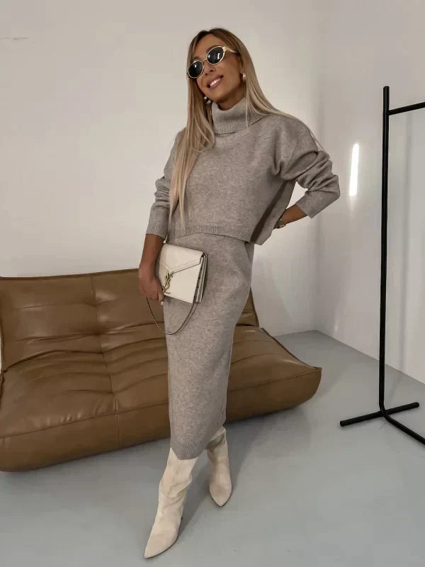 SOLANGE | DRESS WITH MATCHING TURTLENECK