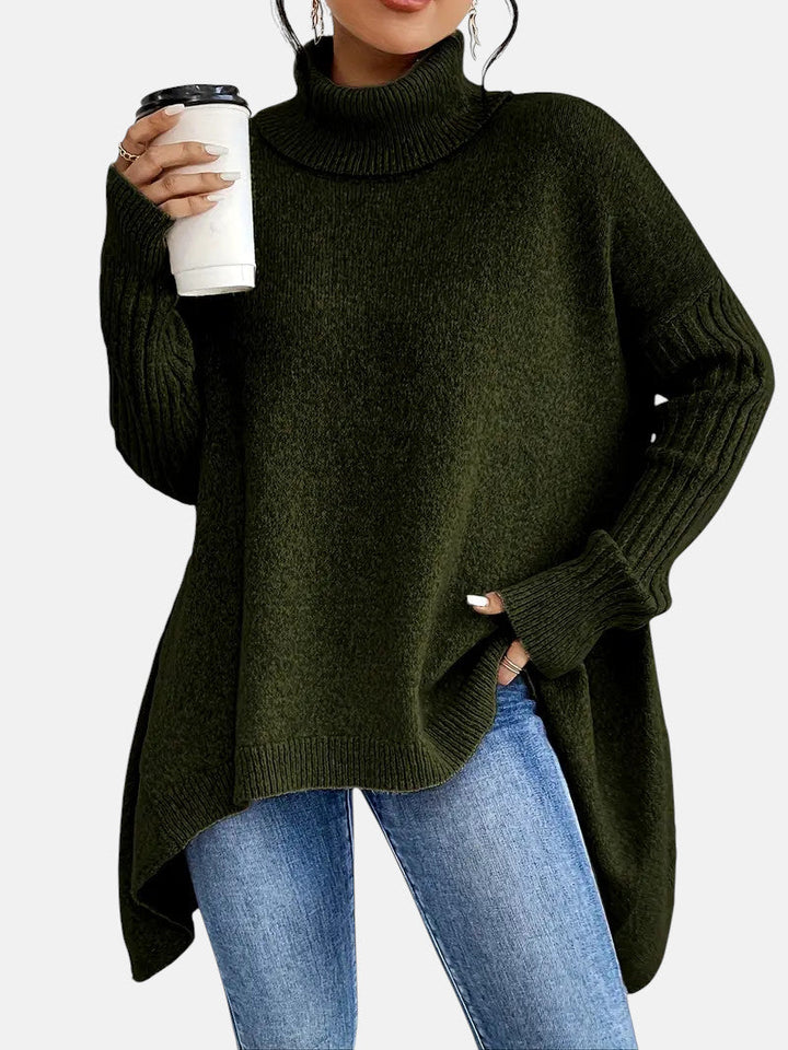 BRIGITTE | LONG TURTLENECK PULLOVER