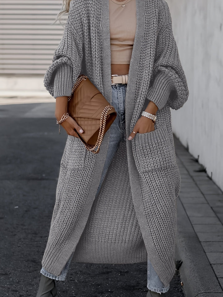 Layla™ -  Elegant Deep V-Neck Long Sleeve Cardigan