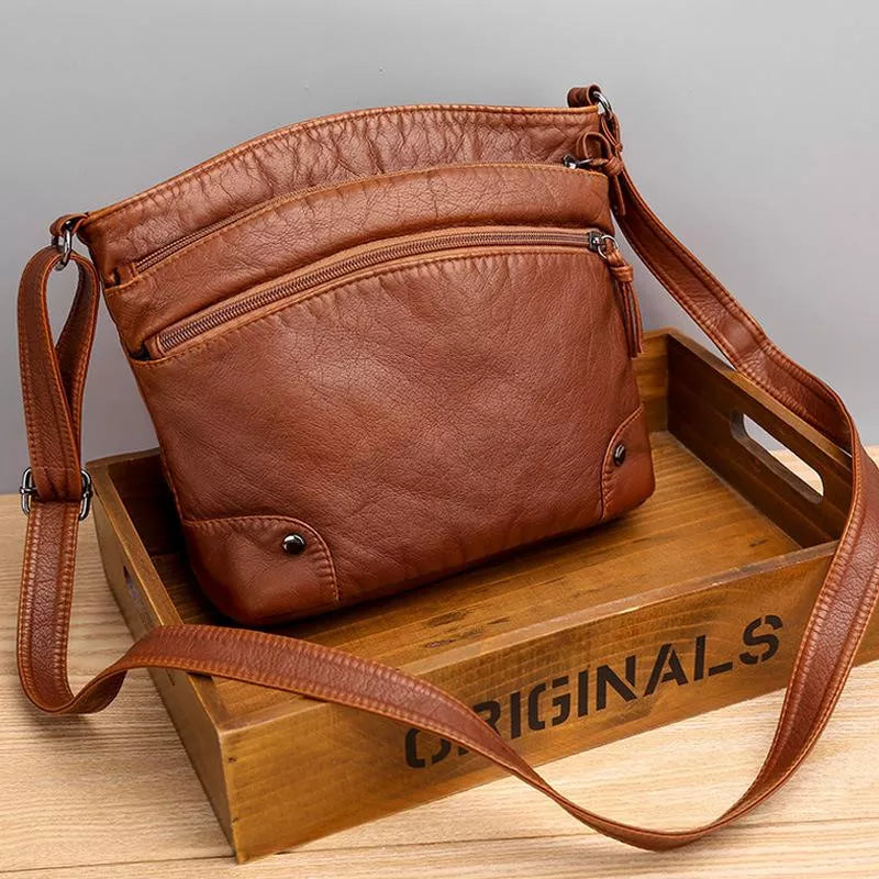 ANNA | LEATHER SHOULDER BAG
