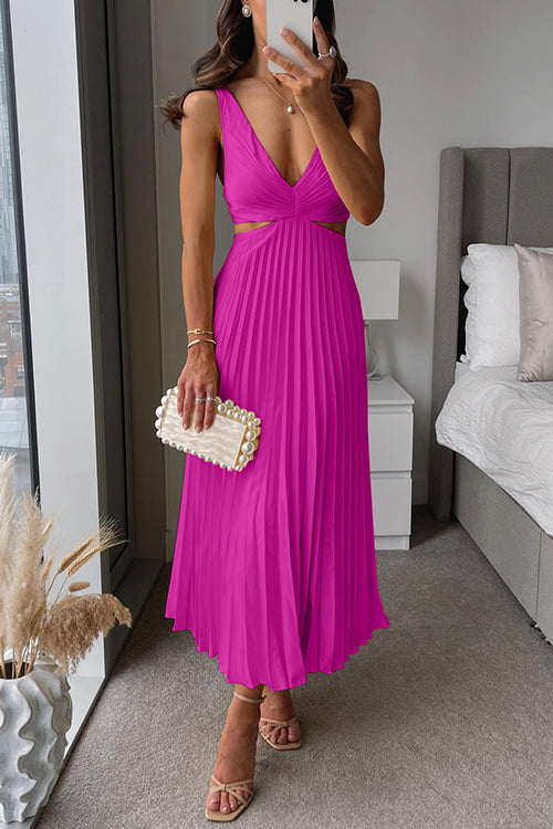 Sage™ – Pleated Maxi Dress