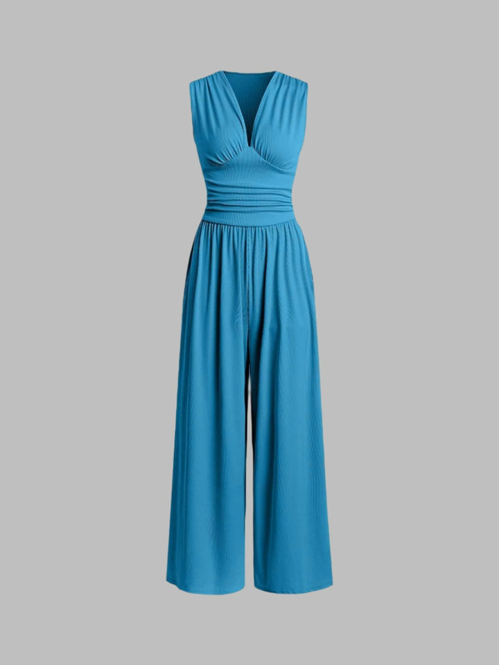 CHARLEY – Chic Sleeveless Wide-Leg Jumpsuit