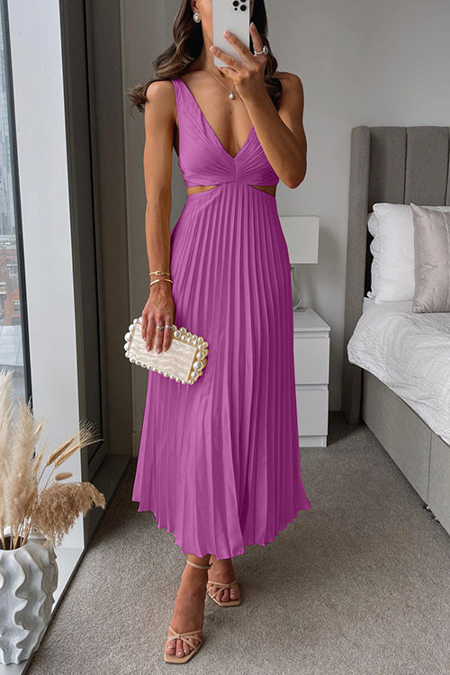 Sage™ – Pleated Maxi Dress
