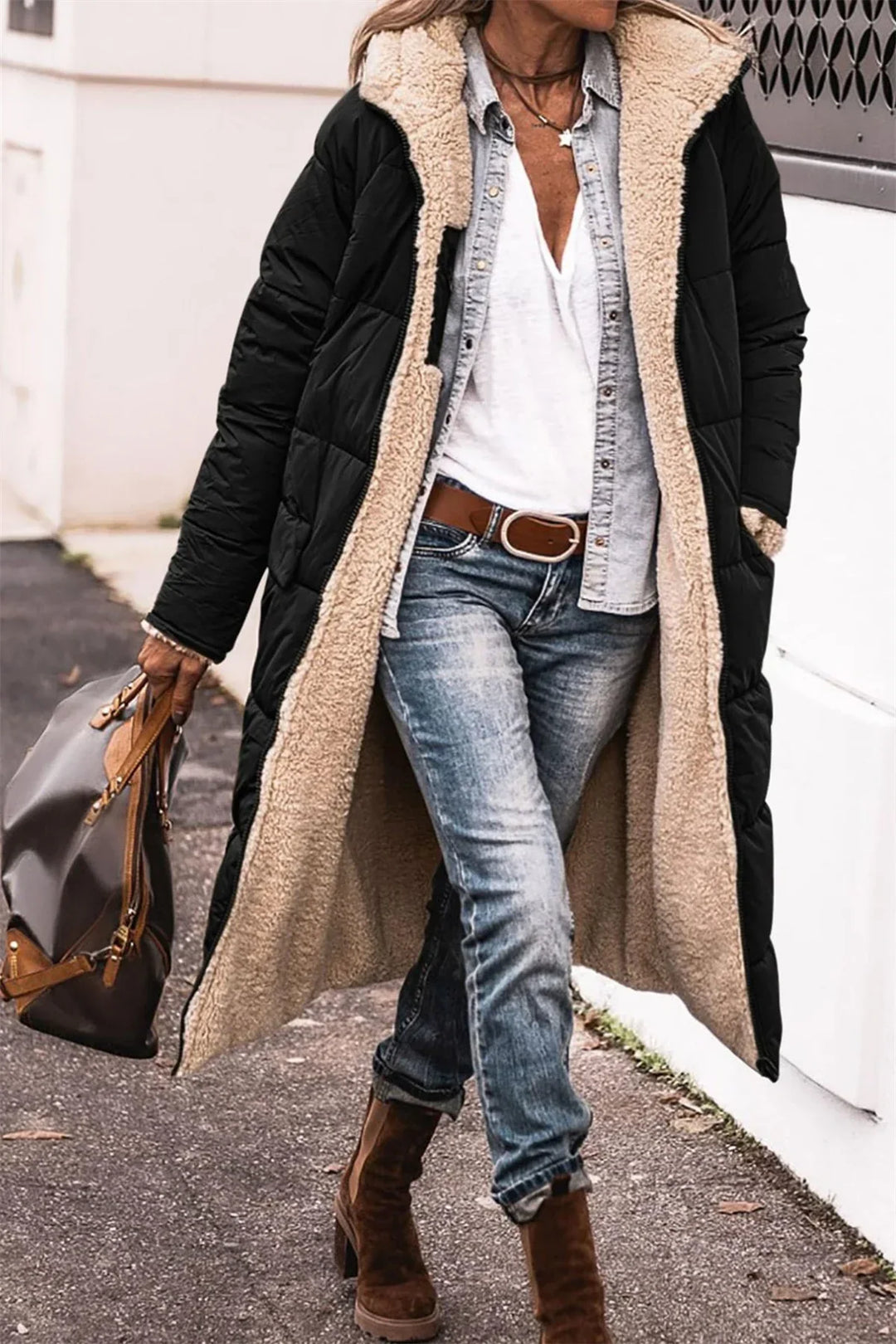 Maria- Reversable Quilted Coat