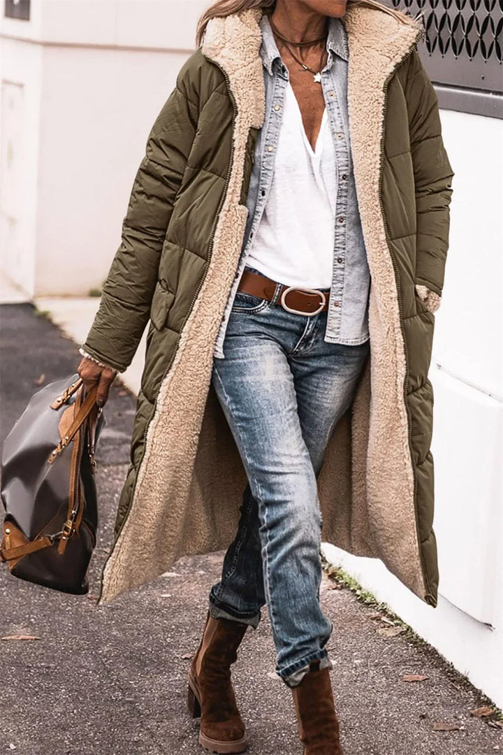 Maria- Reversable Quilted Coat