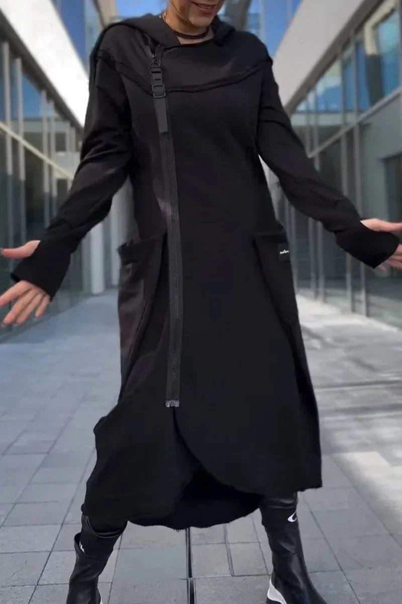 MARIE™ | LONG ZIP-UP HOODIE MADE OF LIGHTWEIGHT, BREATHABLE FABRICS