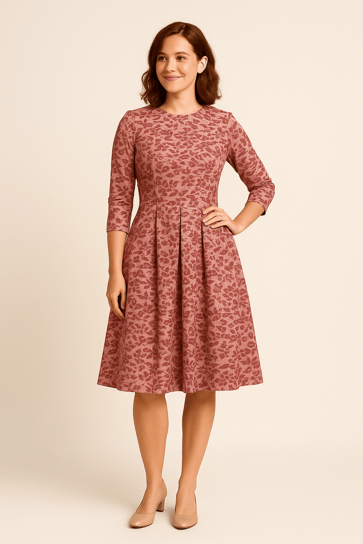 Malie Women's A-Line Dress - Floral Print Elegant Style