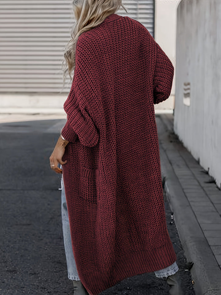 Layla™ -  Elegant Deep V-Neck Long Sleeve Cardigan