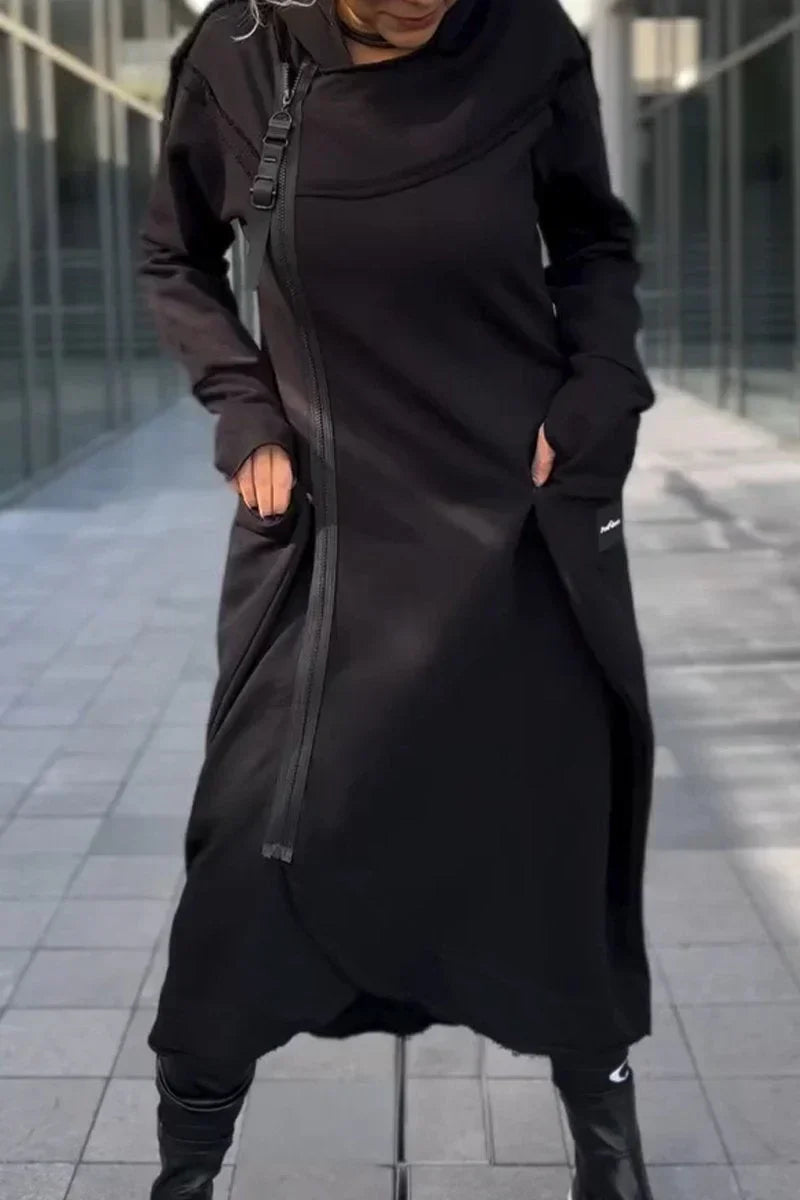MARIE™ | LONG ZIP-UP HOODIE MADE OF LIGHTWEIGHT, BREATHABLE FABRICS
