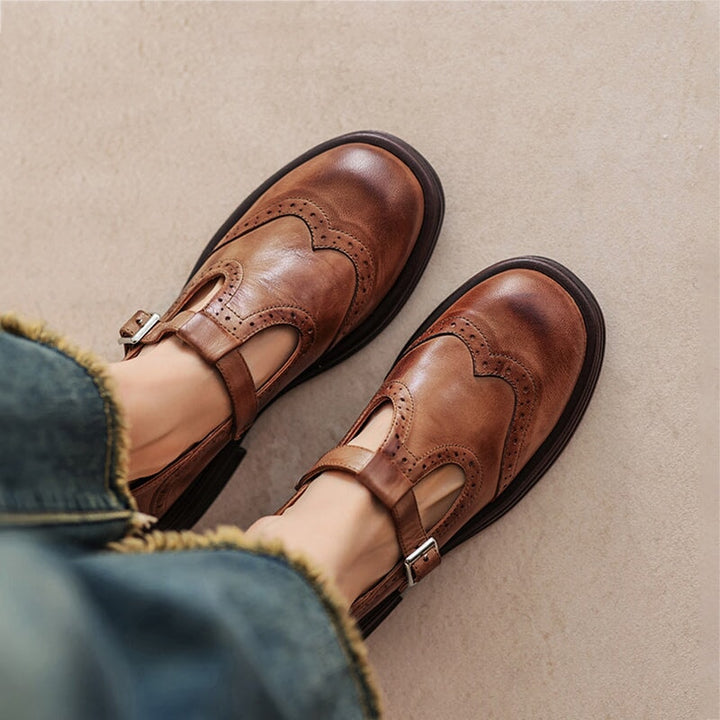 Audrey | Chic Mary Janes Crafted from Leather