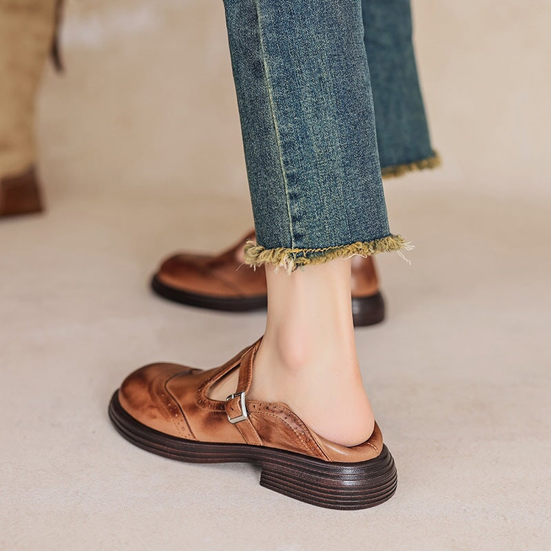 Audrey | Chic Mary Janes Crafted from Leather