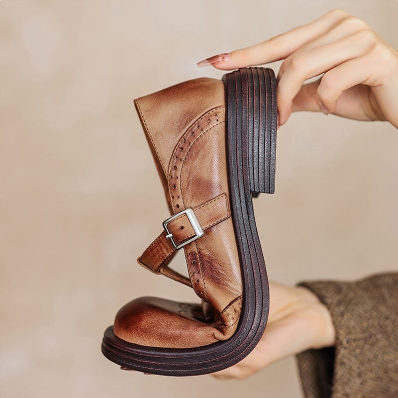 Audrey | Chic Mary Janes Crafted from Leather