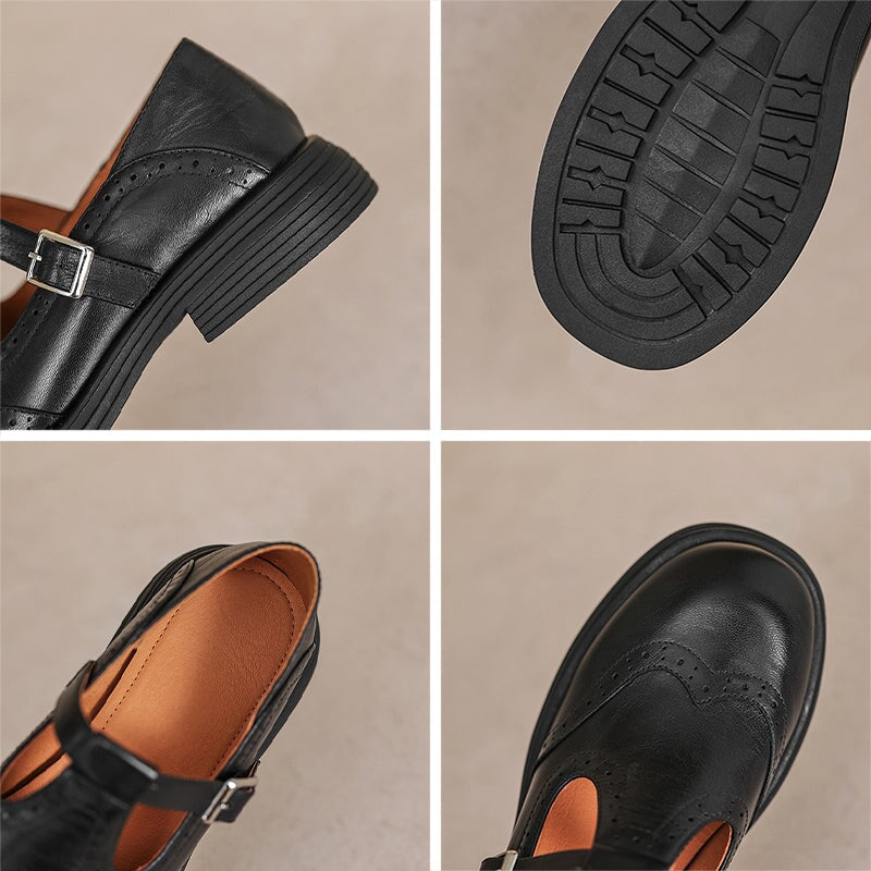Audrey | Chic Mary Janes Crafted from Leather