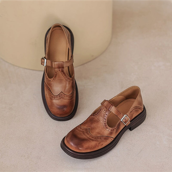 Audrey | Chic Mary Janes Crafted from Leather