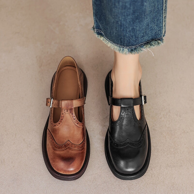 Audrey | Chic Mary Janes Crafted from Leather