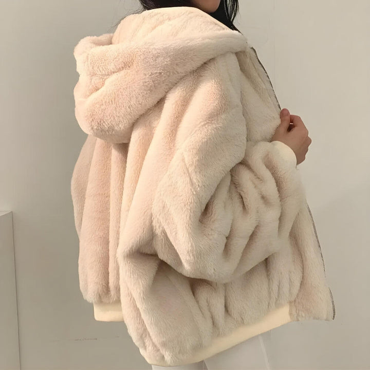 Rane™ - Reversible teddy wool hooded jacket