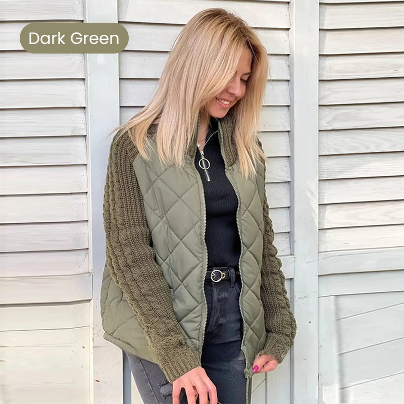 Julia-Knit Patchwork Jacket
